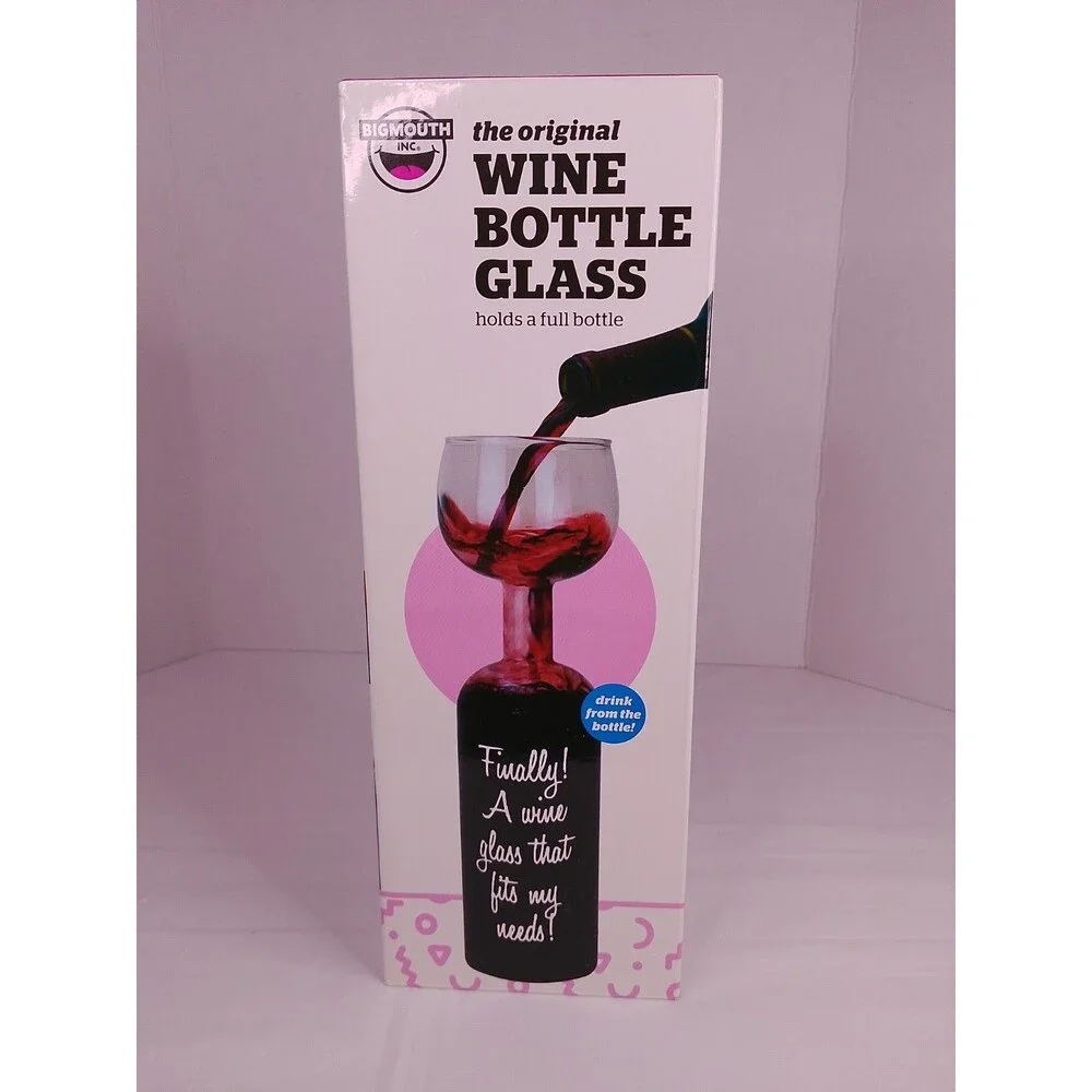 BigMouth Inc The Original Wine Bottle Glass 750ml Gag Gift Novelty New Open Box